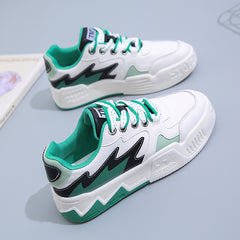 Block Lace Up Board Shoes Anti Slip Sports Footwear