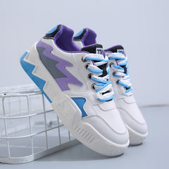 Block Lace Up Board Shoes Anti Slip Sports Footwear