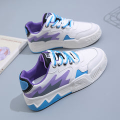 Block Lace Up Board Shoes Anti Slip Sports Footwear
