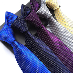 Men's Solid Classic Casual Plain Polyester Tie