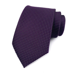 Men's Solid Classic Casual Plain Polyester Tie