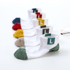 5 Pairs Kids Mesh Socks, Breathable Cotton Ankle Socks for Girls & Boys