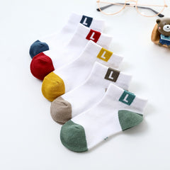5 Pairs Kids Mesh Socks, Breathable Cotton Ankle Socks for Girls & Boys