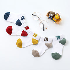 5 Pairs Kids Mesh Socks, Breathable Cotton Ankle Socks for Girls & Boys