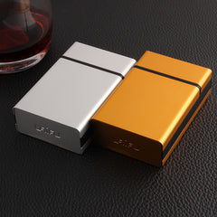 Metal Cigarette Case 20 Capacity Smoke Box Tobacco Holder