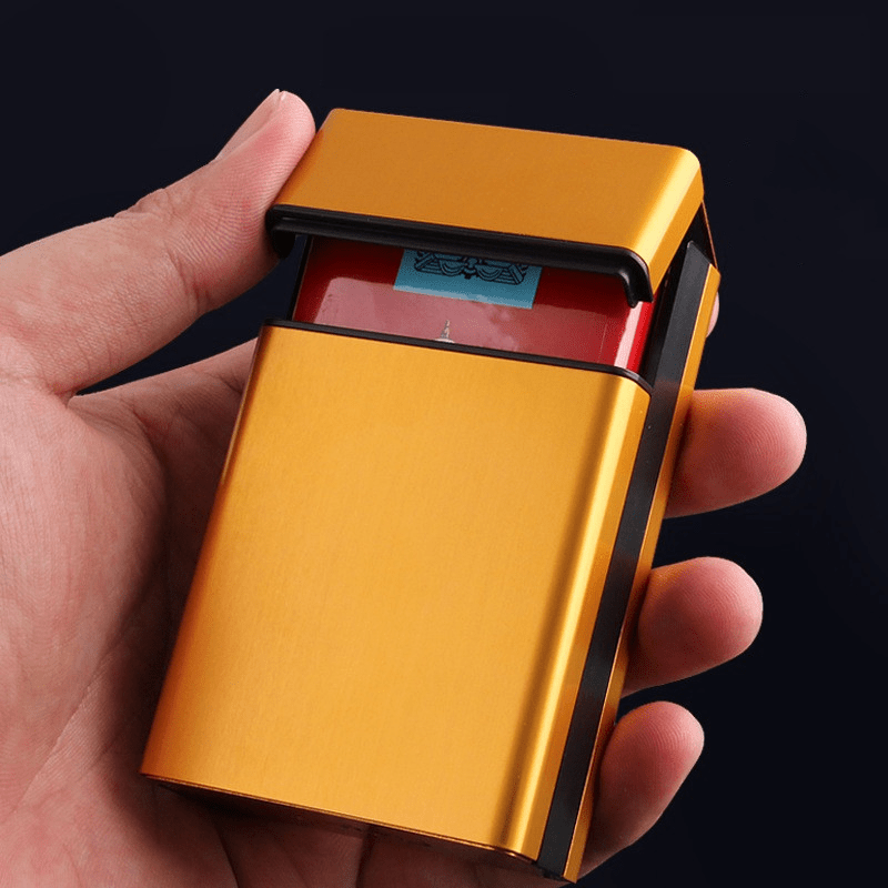 Metal Cigarette Case 20 Capacity Smoke Box Tobacco Holder