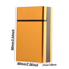 Metal Cigarette Case 20 Capacity Smoke Box Tobacco Holder