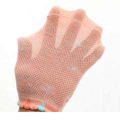 5 pairs Kids Mesh Breathable Ankle Socks for Girls, Flowers Pattern