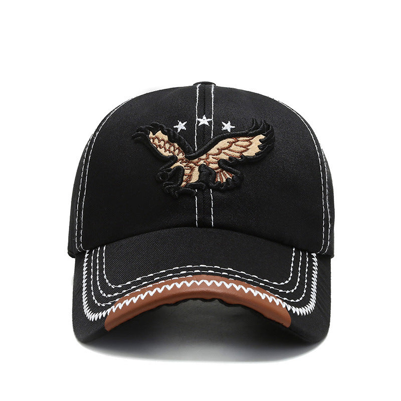 Men's Baseball Cap Embroidery Eagle Hat All Match Cap