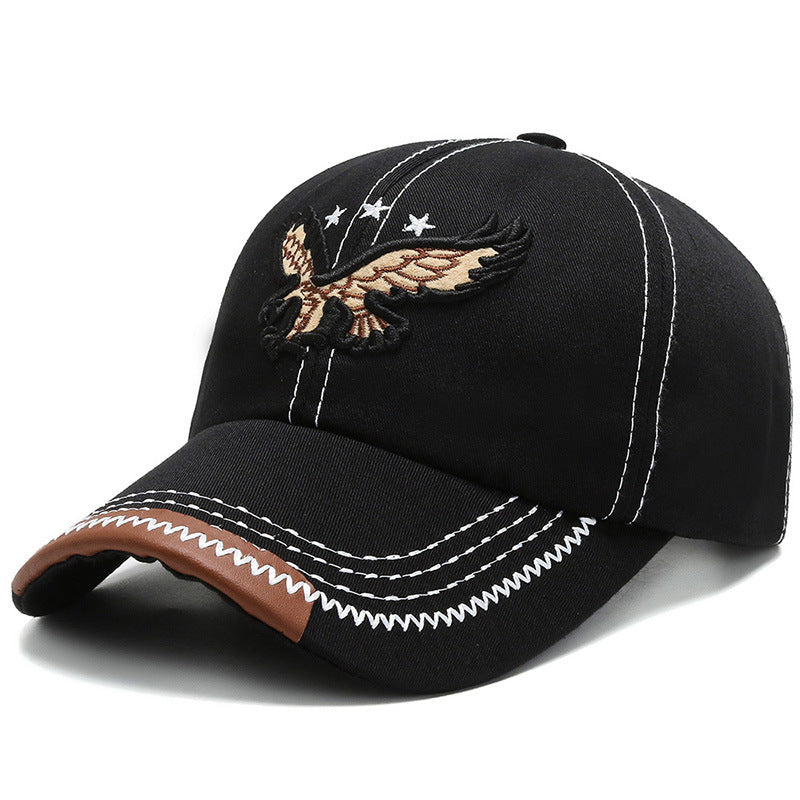 Men's Baseball Cap Embroidery Eagle Hat All Match Cap