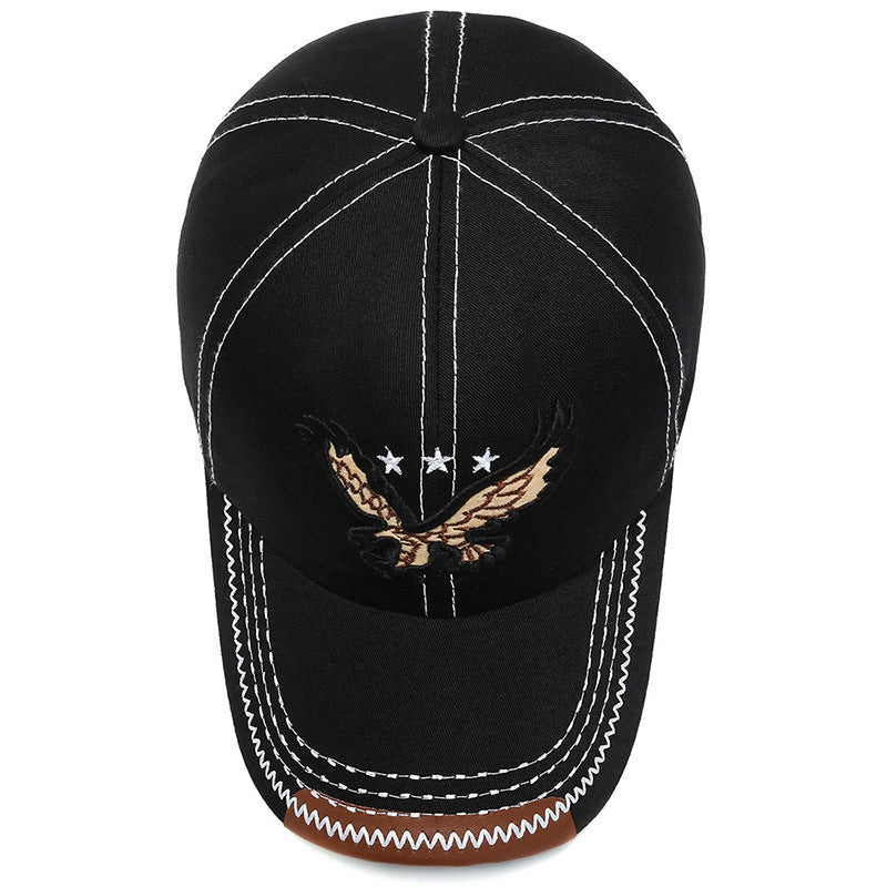 Men's Baseball Cap Embroidery Eagle Hat All Match Cap