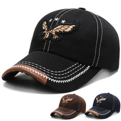 Men's Baseball Cap Embroidery Eagle Hat All Match Cap