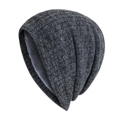 Christmas Fleece Knitted Hat Winter Warm Earmuff Head Hat