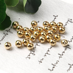 CCB Round Seed Spacer Loose Beads 30-500pcs Plated for Jewelry Making DIY