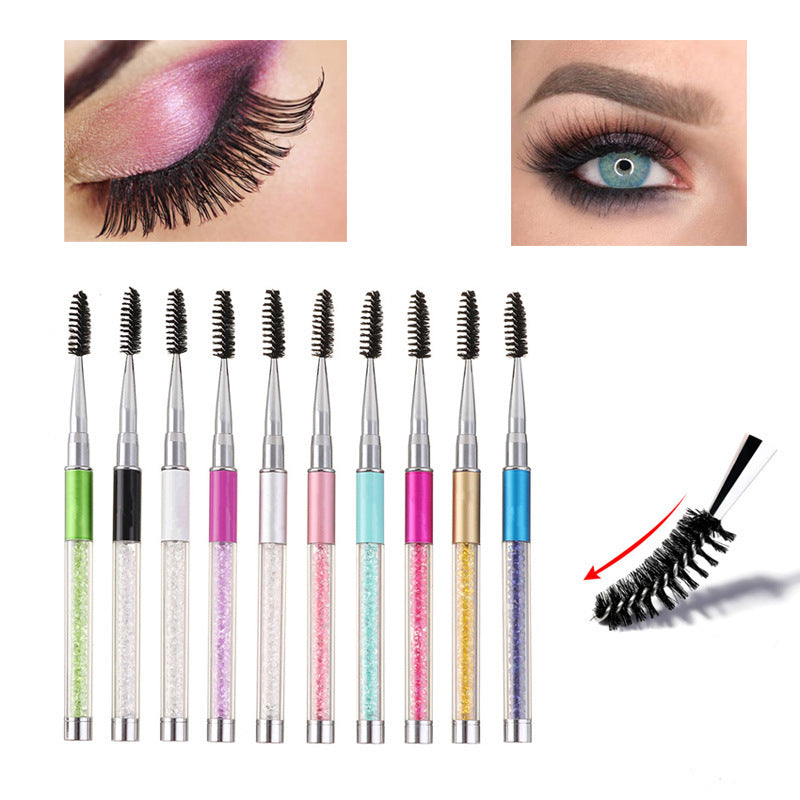 Rhinestone Spiral Lash Brush Makeup Tool