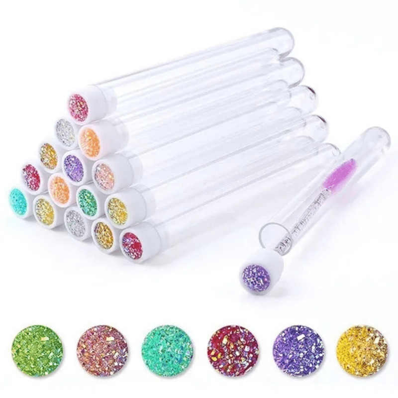 Crystal Eyebrow Brush For Eyelash Extension - 5PCS Set