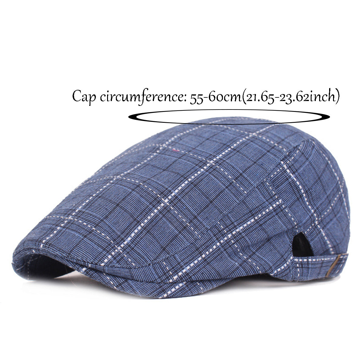 Plaid Newsboy Beret Hat Ivy Flat Cap