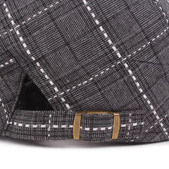 Plaid Newsboy Beret Hat Ivy Flat Cap