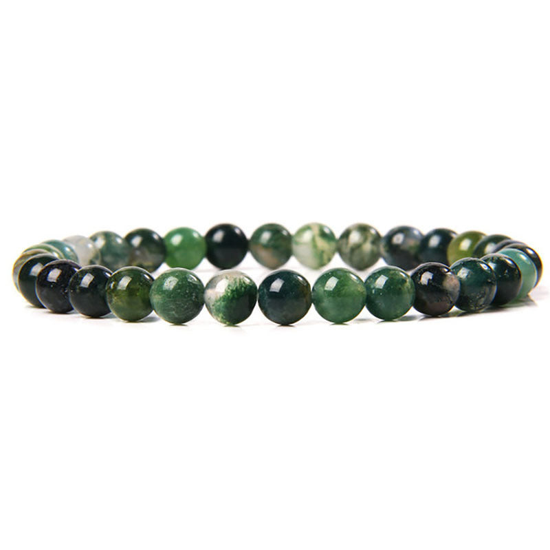 8MM Natural Stone Healing Crystal Stretch Bracelet