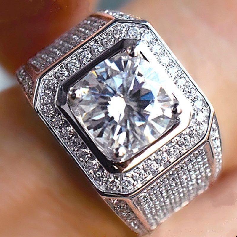 Men's Funky Zircon Rhinestone Ring