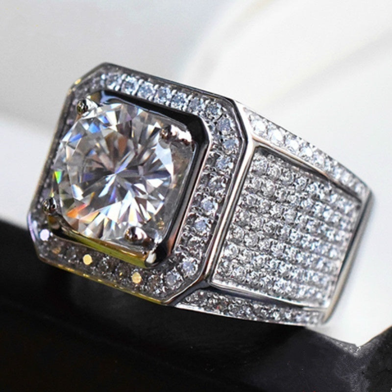 Men's Funky Zircon Rhinestone Ring