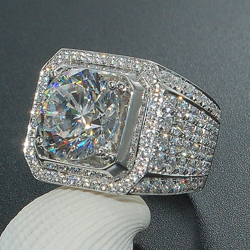 Men's Funky Zircon Rhinestone Ring