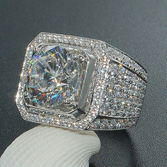 Men's Funky Zircon Rhinestone Ring