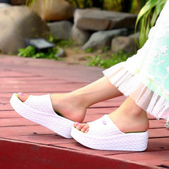 Women's Platform House Slippers Thick Sole Comfy Home Slides