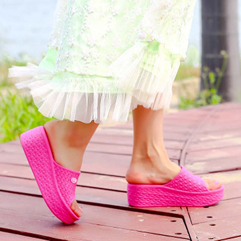 Women's Platform House Slippers Thick Sole Comfy Home Slides