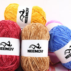 1pc 100g Velvet Yarn Soft Yarn Crochet Knitting Yarn DIY Sweater