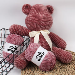 1pc 100g Velvet Yarn Soft Yarn Crochet Knitting Yarn DIY Sweater