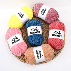 1pc 100g Velvet Yarn Soft Yarn Crochet Knitting Yarn DIY Sweater