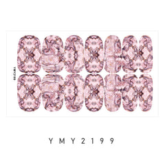 Y2K Gradient Nail Polish Stickers Spring Summer Marble Nail Stickers