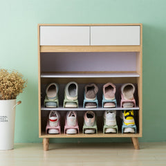 Foldable Shoe Cabinet Storage Rack Double Layer Shoe Rack