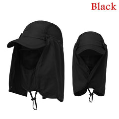 Outdoor Sunscreen Hat With Face Mask for Mountaineering Fishing