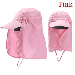 Outdoor Sunscreen Hat With Face Mask for Mountaineering Fishing
