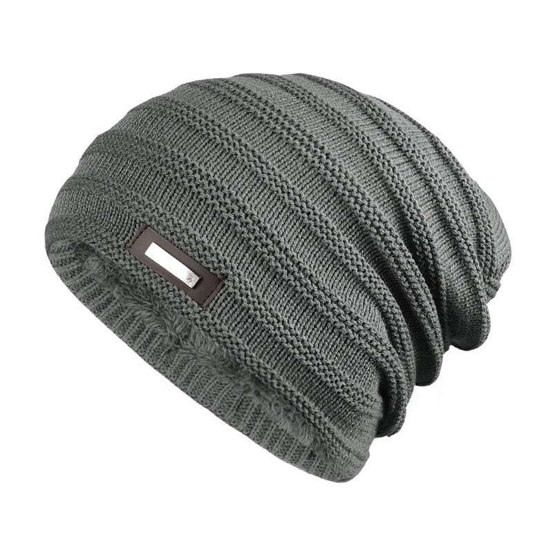 Men's Winter Warm Fleece Knit Hat for Outdoor Sports