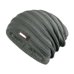 Men's Winter Warm Fleece Knit Hat for Outdoor Sports