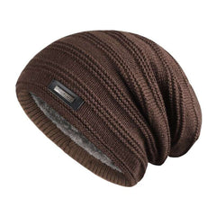 Men's Winter Warm Fleece Knit Hat for Outdoor Sports