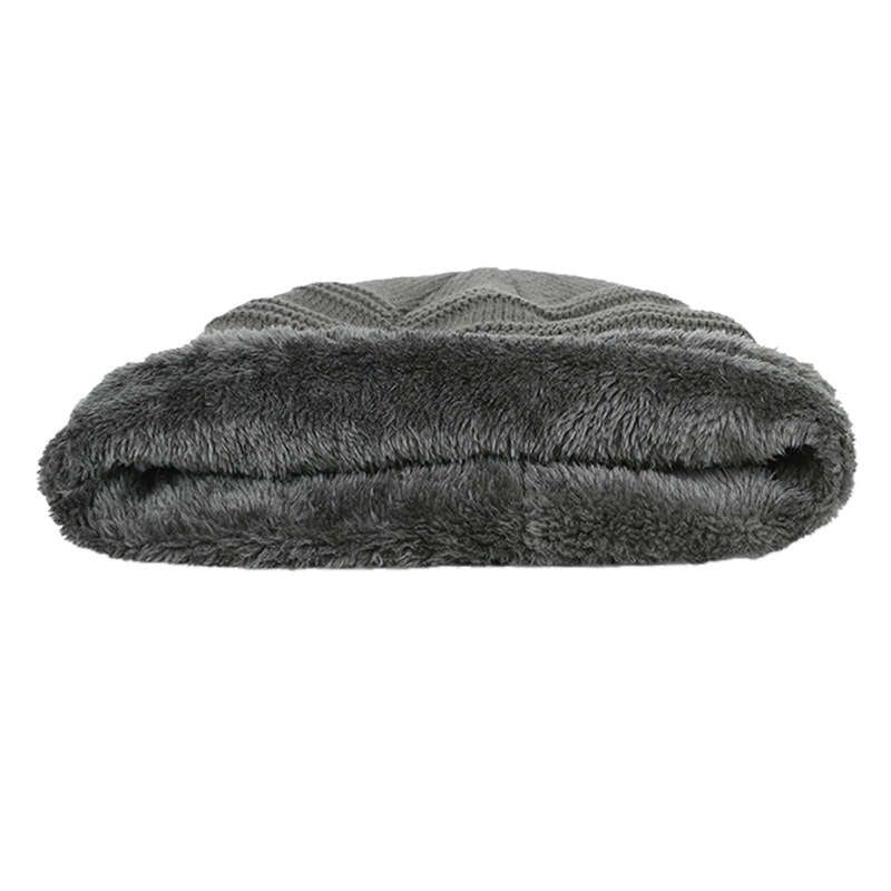 Men's Winter Warm Fleece Knit Hat for Outdoor Sports