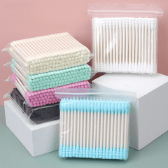 Colorful Paper Shaft Double End Swab 100PCS