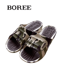 BOREE Men's Slides Comfortable Lightweight Slippers Indoor Outdoor Sandals