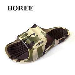 BOREE Men's Slides Comfortable Lightweight Slippers Indoor Outdoor Sandals