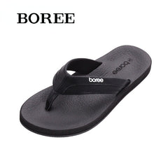 BOREE Men's Comfort Flip Flops Lightweight Slides Non-slip Sandals Shower Beach