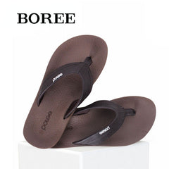 BOREE Men's Comfort Flip Flops Lightweight Slides Non-slip Sandals Shower Beach