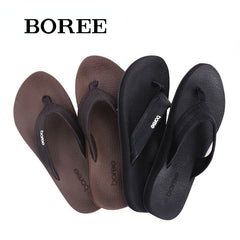 BOREE Men's Comfort Flip Flops Lightweight Slides Non-slip Sandals Shower Beach
