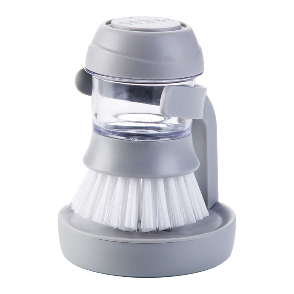 Soap Dispensing Palm Brush Kitchen Sink Pan Brush