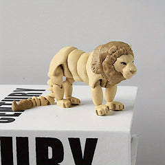 3D Printed Lion Statue Home Decor Doll Figurine Office Desk Ornament