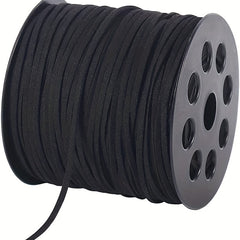 2 6mm Suede Cord 100 Yard Flat Faux Leather Brown