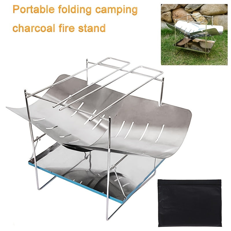 Portable Stainless Steel Wood Stove Campfire Burner for Camping BBQ